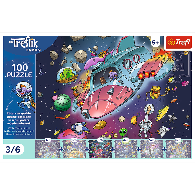 Trefl, Trefliks, puzzle, 100 piese