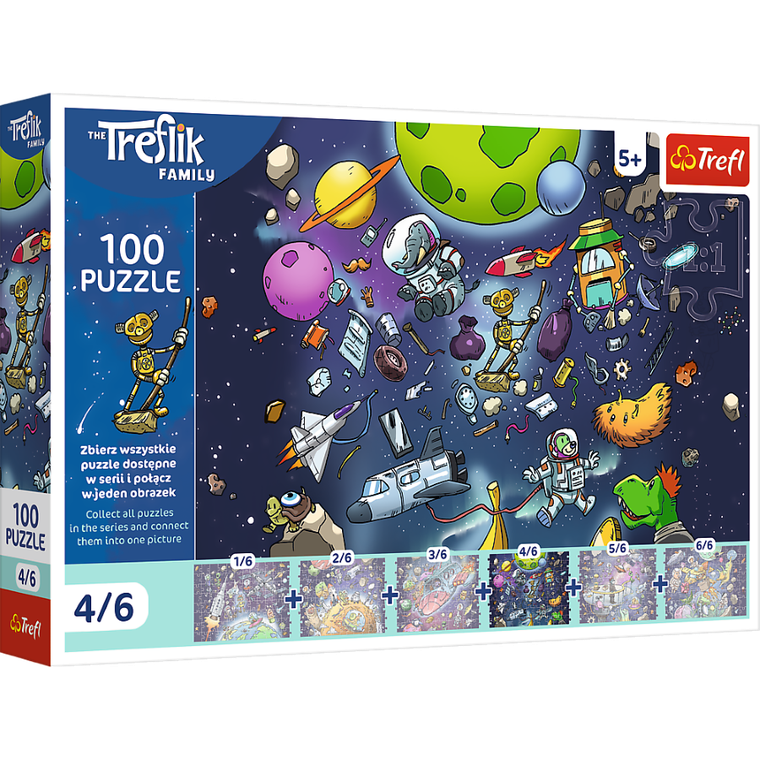 Trefl, Trefliks, puzzle, 100 piese