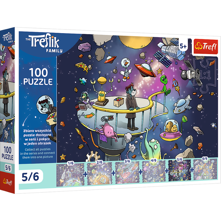 Trefl, Trefliks, puzzle, 100 piese