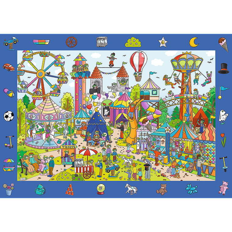 Trefl, Trefliks, Spy Guy, Amusement Park, puzzle, 100 piese