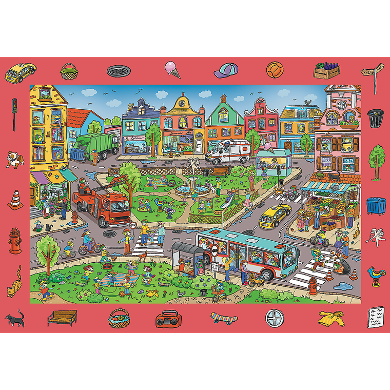 Trefl, Trefliks, Spy Guy, City, puzzle, 100 piese