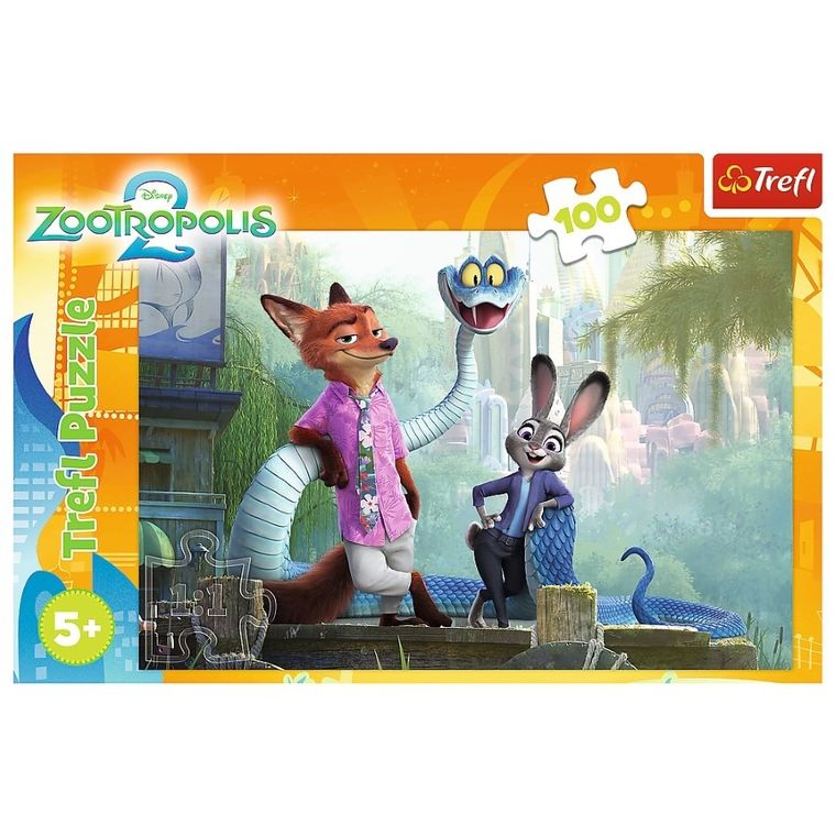 Trefl, Zootopia, puzzle, 100 piese