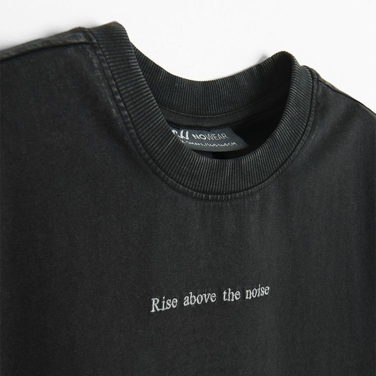 Tricou regular din bumbac pieptanat NOWEAR