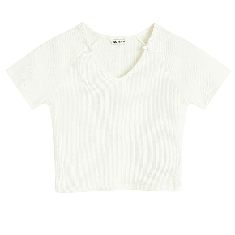 Tricou reiat cu adaos de modal NOWEAR