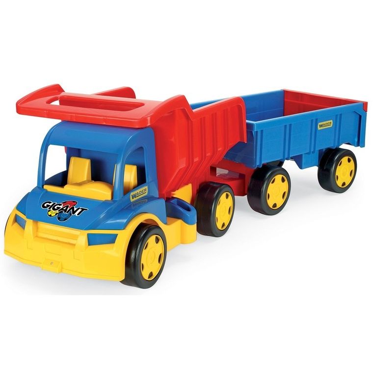 Wader, Gigant Truck, basculanta cu remorca, vehicul, 55 cm