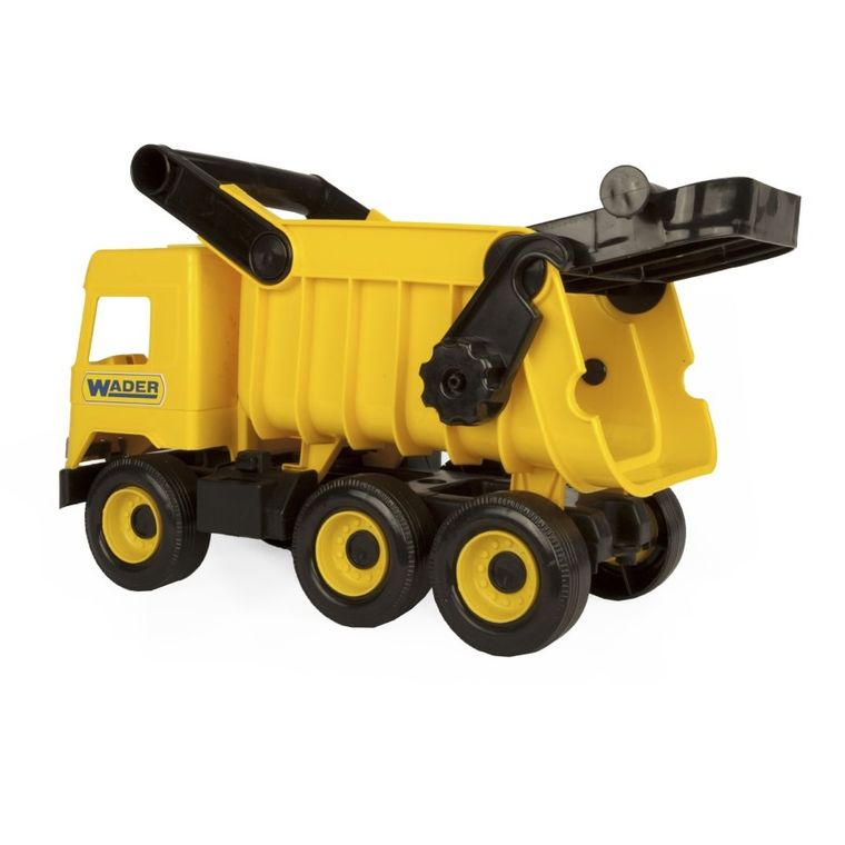 Wader, Middle Truck, basculanta, vehicul, galben, 38 cm
