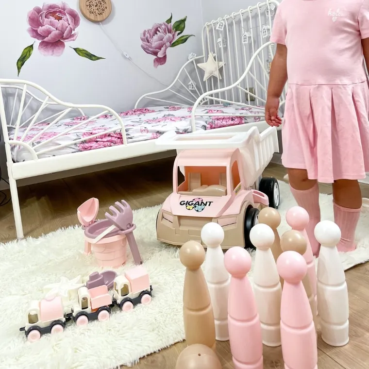 Wader, set de nisip, castel, Vata de zahar trandafirie