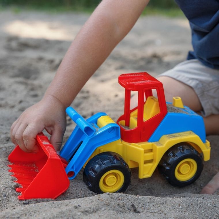 Wader, Tech Truck, Buldoexcavator, vehicul, 27 cm