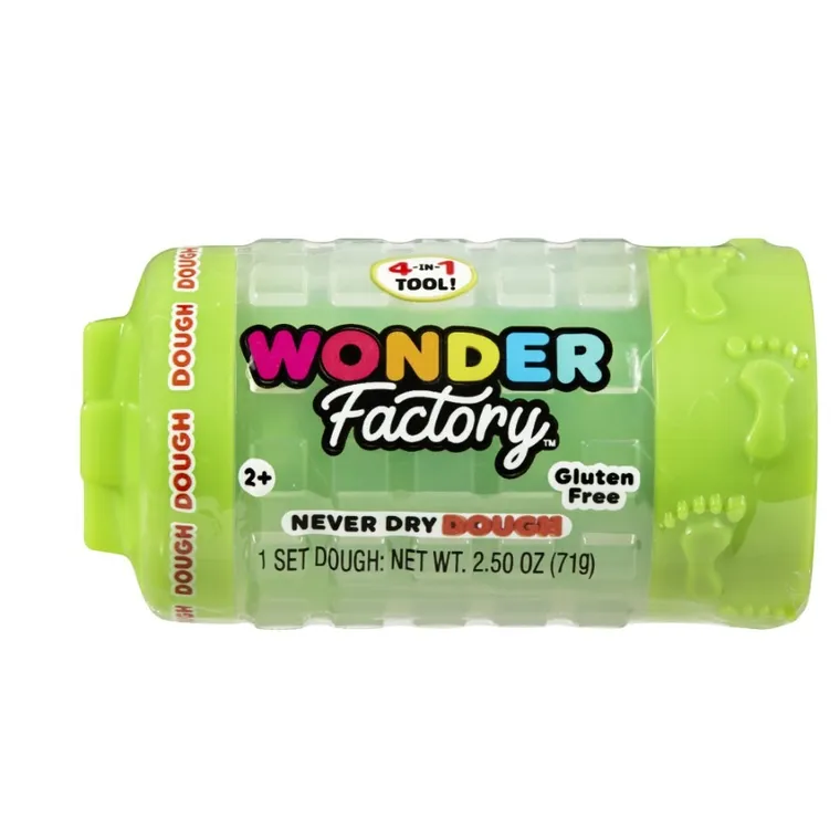 Wonder Factory, Never Dry Dough, masa plastica intr-un tub, plastilina, 1 buc.