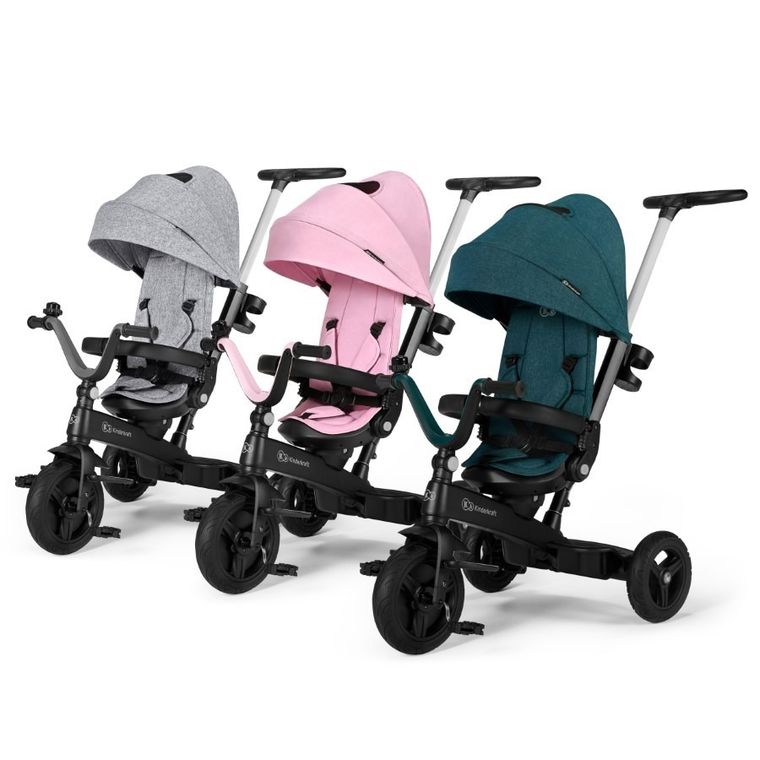 Kinderkraft, Twipper, tricicleta 5in1, gri