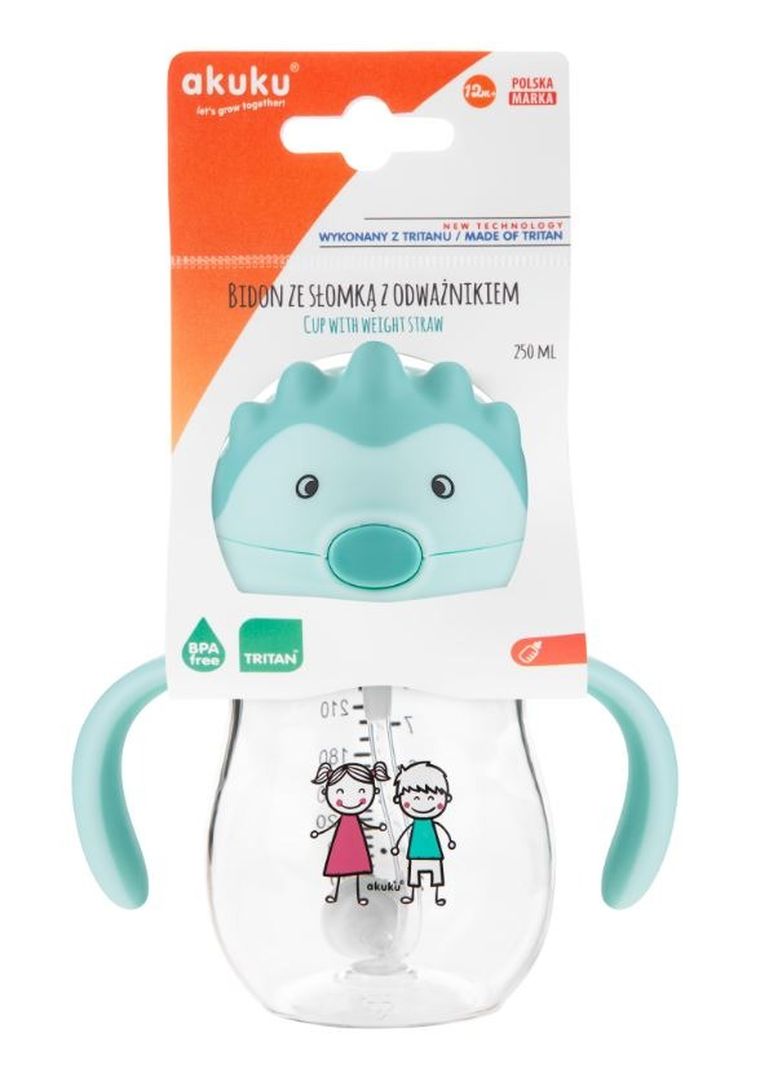 Akuku, cana cu pai din silicon si supapa mobila, 250 ml