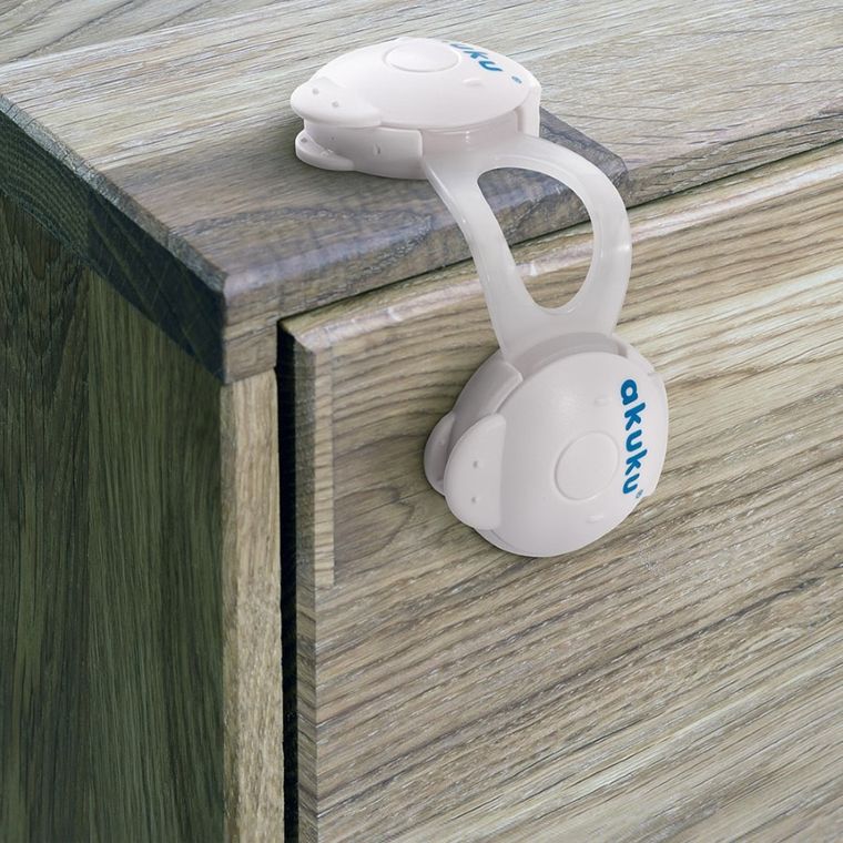 Akuku, dispozitive universale de securitate pentru dulapuri, 10 cm