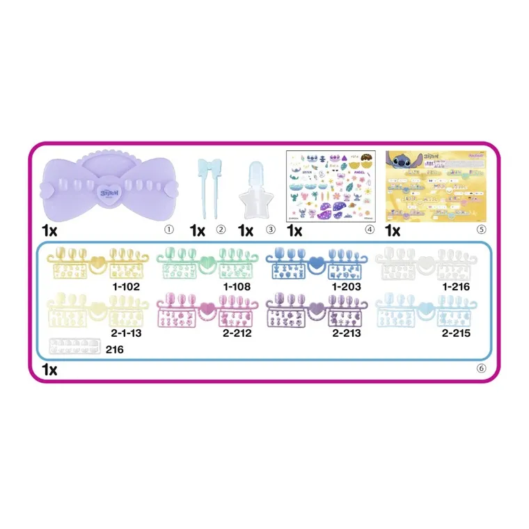 Aquabeads, Lilo si Stitch, Nail Studio, set creativ, 35121