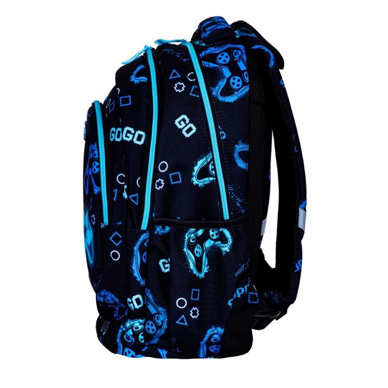Astrabag, rucsac pentru scoala, cu 3 compartimente, Go Playing