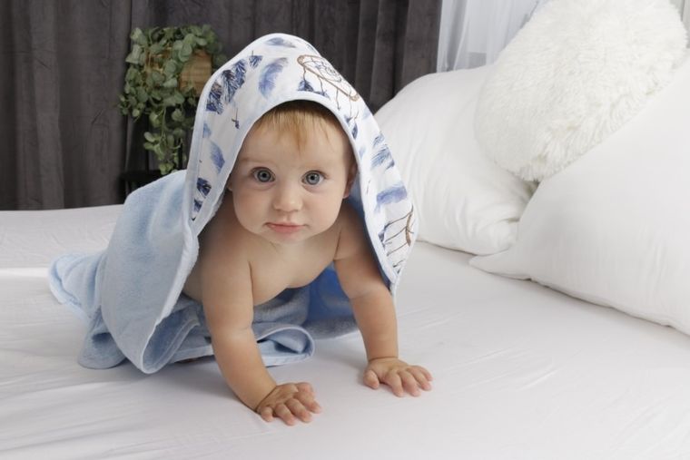 BabyMatex, Bamboo Design, prosop cu gluga din bambus, 100-100 cm