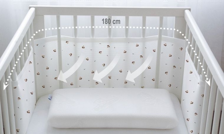 Babymatex, Bump Air, protector pentru patut, 180-30 cm