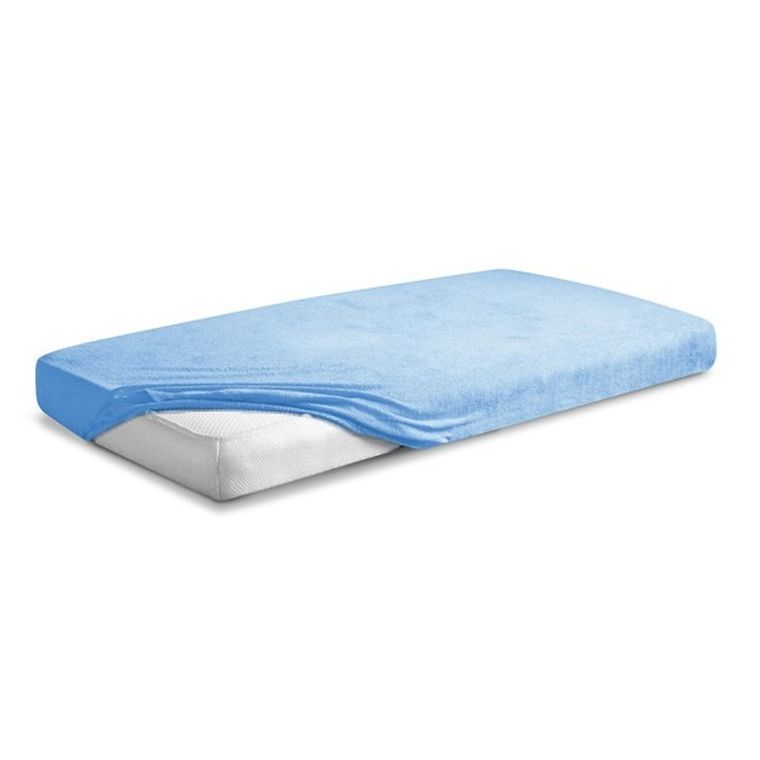 BabyMatex, cearceaf cu elastic frotte Premium, 60-120 cm, albastru
