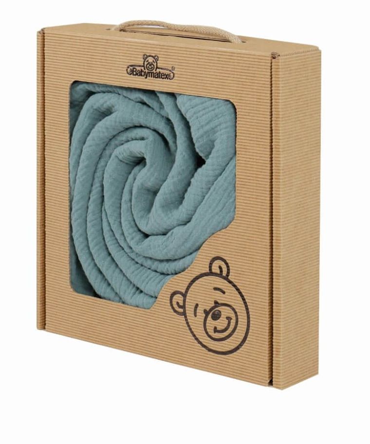 BabyMatex, cearceaf cu elastic muselina, 70-140 cm, roz