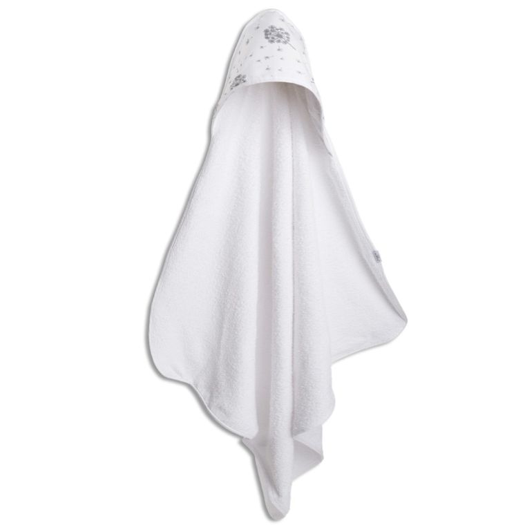 Babymatex, Maxi, halat de baie din bumbac froté pentru bebelusi, alb, 100-100 cm