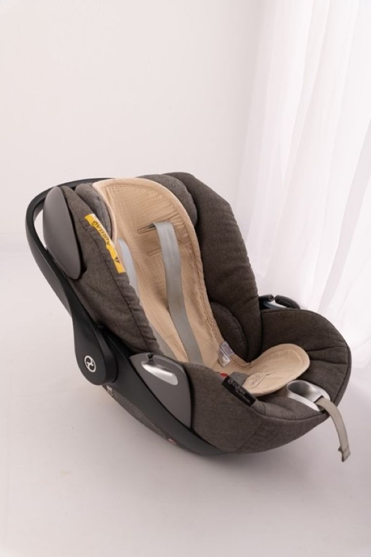 BabyMatex, Paddi, Muslin, insertie de reducere a presiunii pentru scaun auto, bej