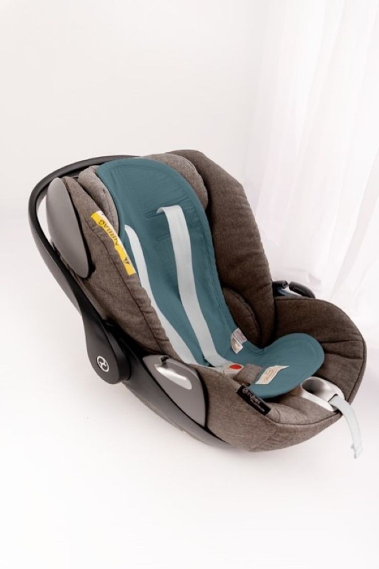 BabyMatex, Paddi, Muslin, insertie de reducere a presiunii pentru scaun auto, verde