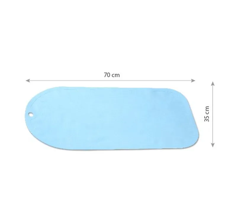 BabyOno, covoras antiderapant, albastru, 70-35 cm