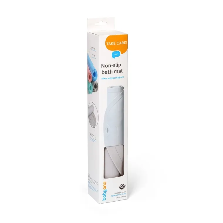BabyOno, covoras antiderapant, gri, 55-35 cm