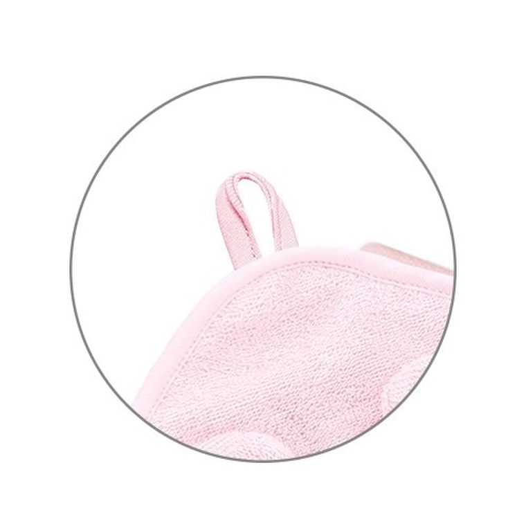 BabyOno, prosop cu gluga, din bambus, 100-100 cm, roz