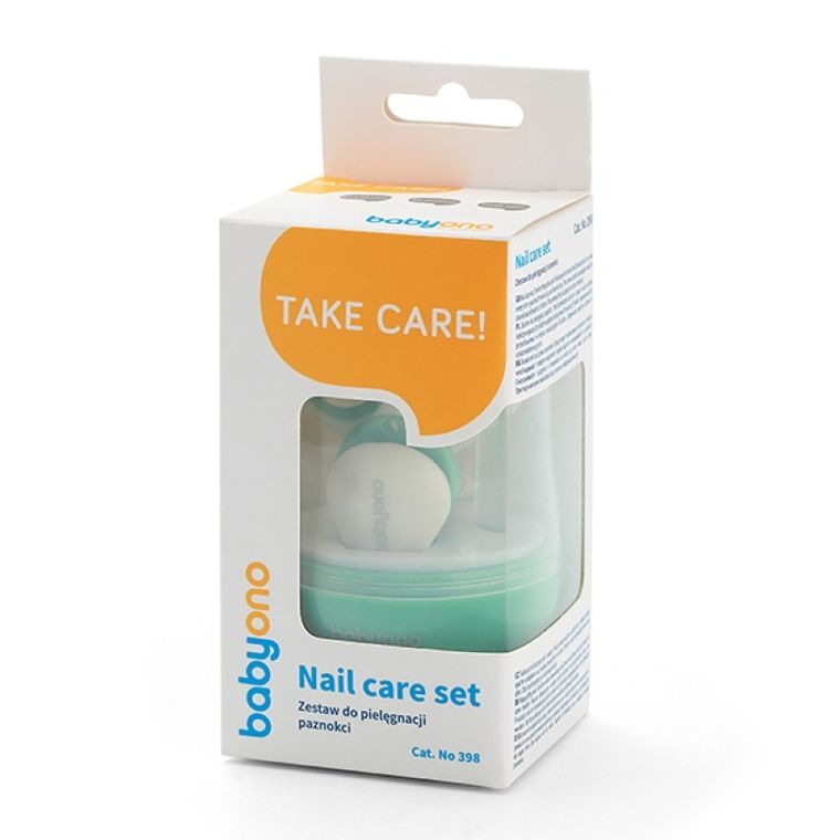 BabyOno, set manichiura pentru copii si bebelusi, verde-menta