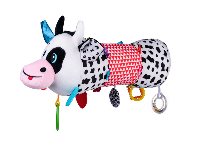 Balibazoo, Vacuta in forma cilindrica, agatatoare, jucarie pentru bebelusi