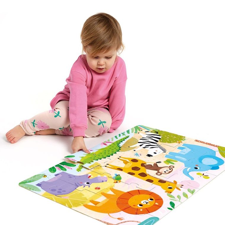 Banana Panda, Jumbo Puzzle, Wild Safari, 2 ani+, 24 piese