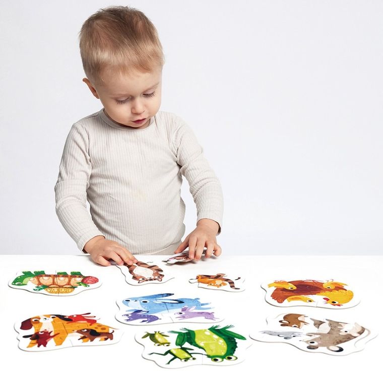 Banana Panda, My First Puzzles Pui de animale, set de puzzle-uri, pentru varsta de 2+, 28 piese