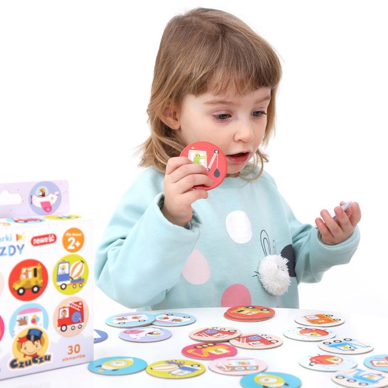 Banana Panda, On-the-Go, Vehicule, joc de memorie, pentru varsta de 2+, 30 piese