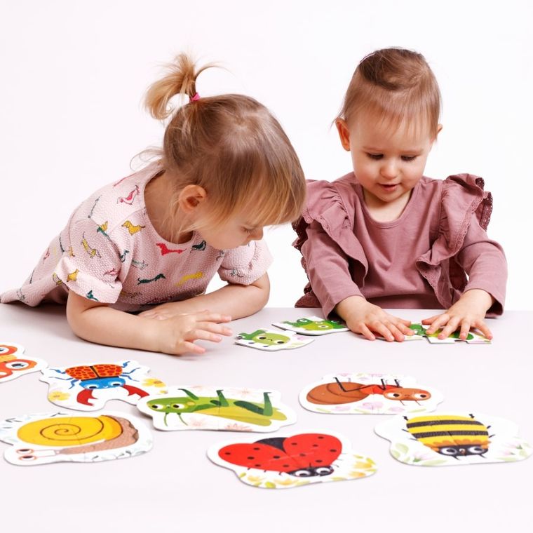 Banana Panda, Progressive Puzzle Creaturi mici, set de puzzle-uri, pentru varsta de 2+, 32 piese