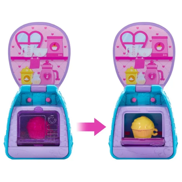 Barbie, Chelsea cu rucsac, Cupcake, set cu papusa si accesorii