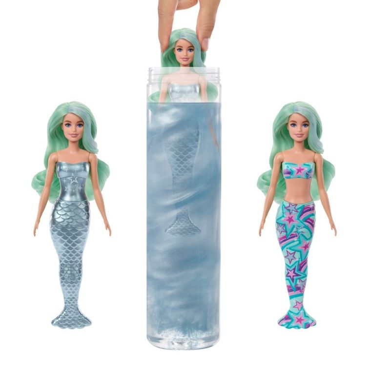Barbie, Color Reveal, Sirene, papusa surprisa, 1 buc.