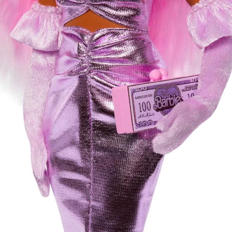 Barbie, Deluxe Style, rochie metalica, papusa