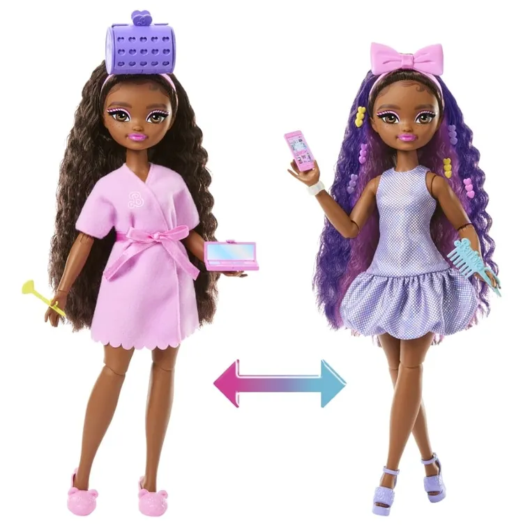 Barbie, Dream Besties, Get ready with Barbie!, papusa Brooklyn cu accesorii