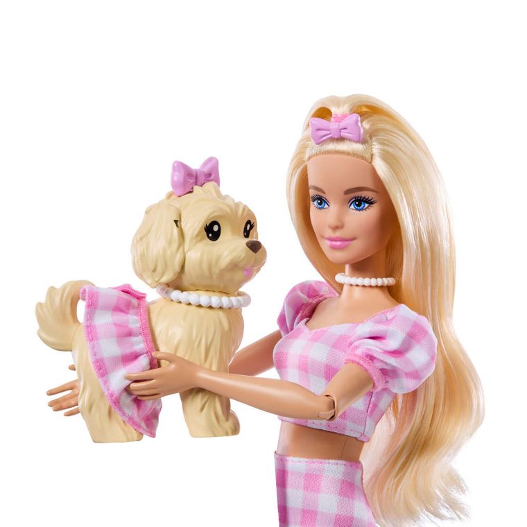 Barbie, Twinning Looks, papusa si caine, Funde
