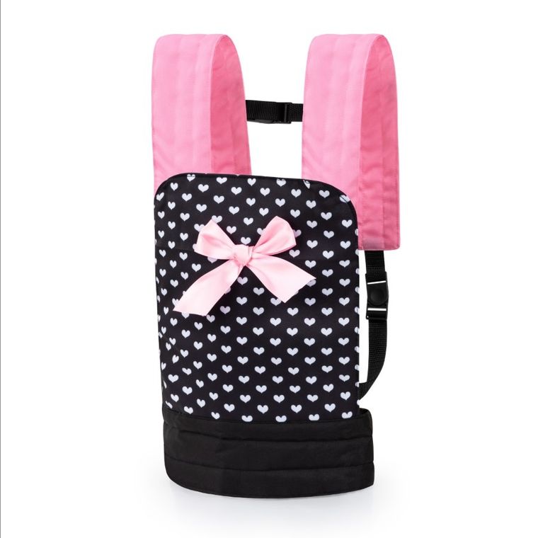 Bayer Design, EasyCarry, marsupiu pentru papusi, negru-roz