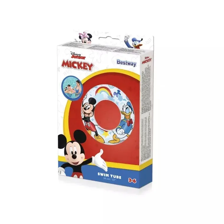 Bestway, Clubul prietenilor lui Mickey Mouse, colac de inot, 56 cm