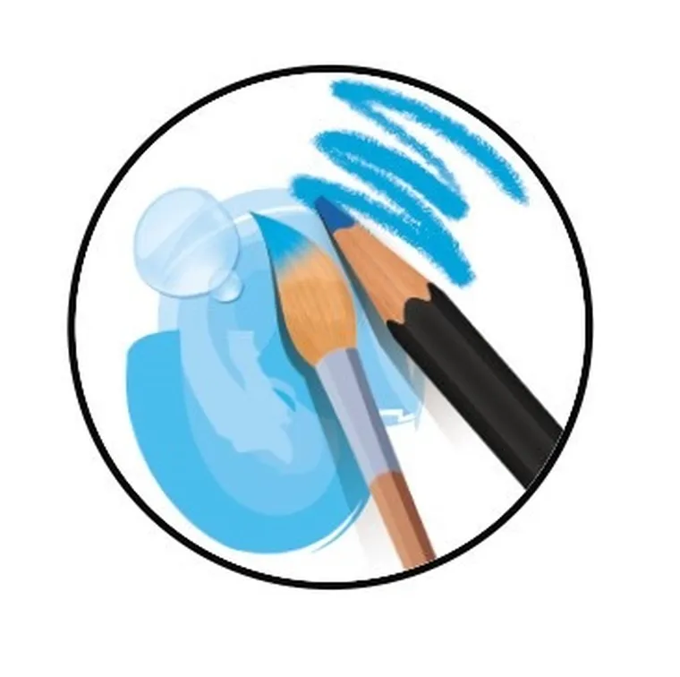 Bic, Intensity, Watercolour Pencils, creioane colorate acuarelabile premium, 12 culori