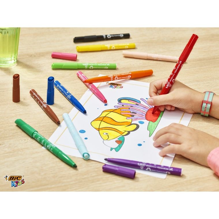 Bic, Kids, Visacolor XL, carioci, 8 culori