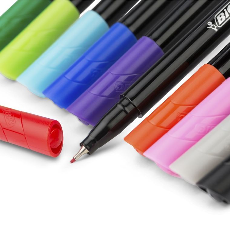 Bic, Rainbow, liner, 6 culori