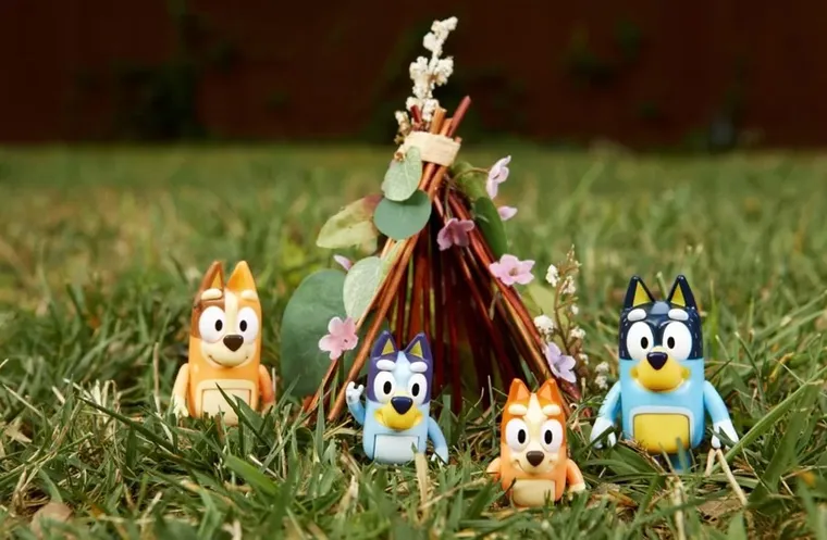 Bluey, familia, figurine, 4 buc.