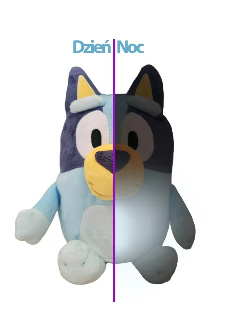 Bluey, lampa de noptiera din plus, jucarie de plus, 20 cm