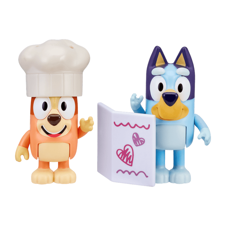 Bluey, Restaurant de lux, set cu figurine, 2 buc.