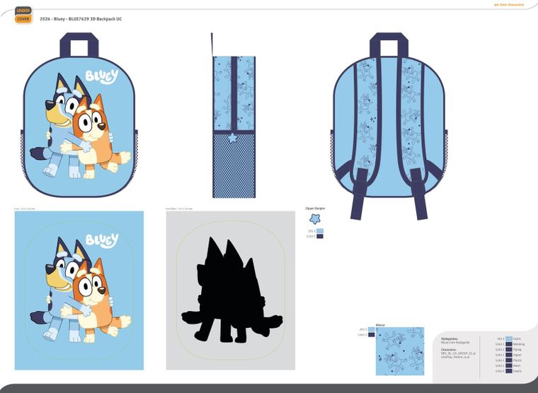 Bluey, rucsac 3D pentru gradinita