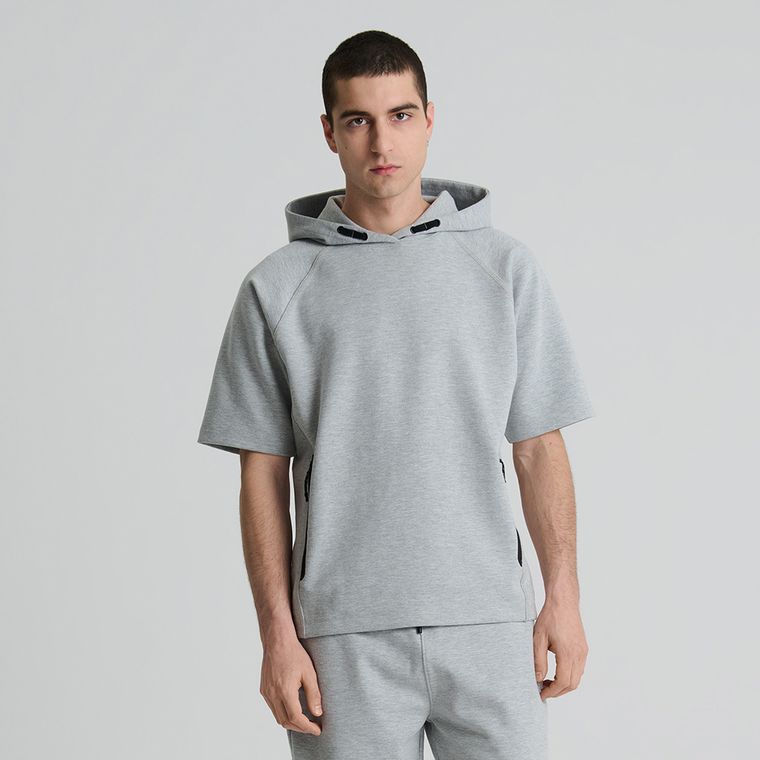 Bluza gri cu maneca scurta NOWEAR