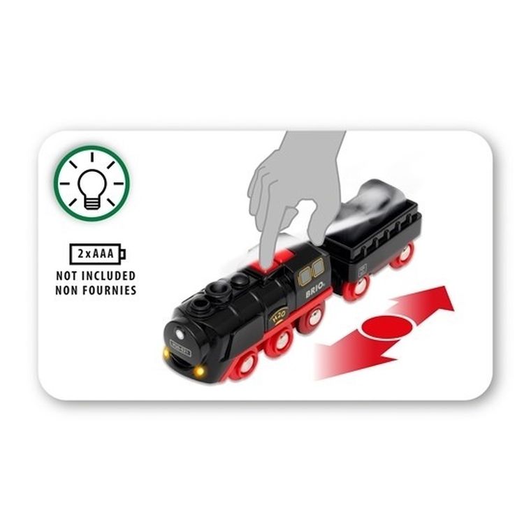 Brio, Tren cu aburi, cu baterii